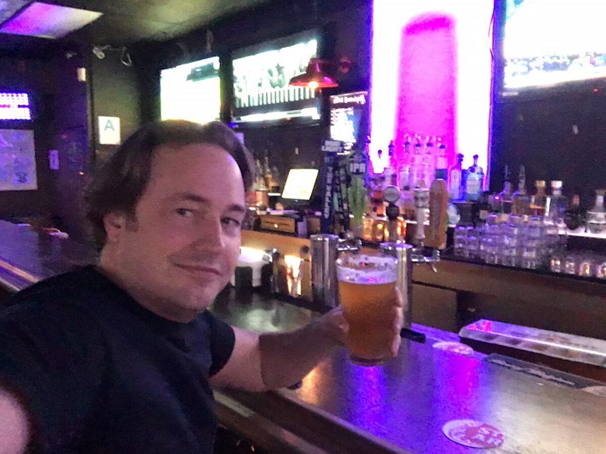 Day 110 Pat’s Cocktail Lounge Drunk Man Walking